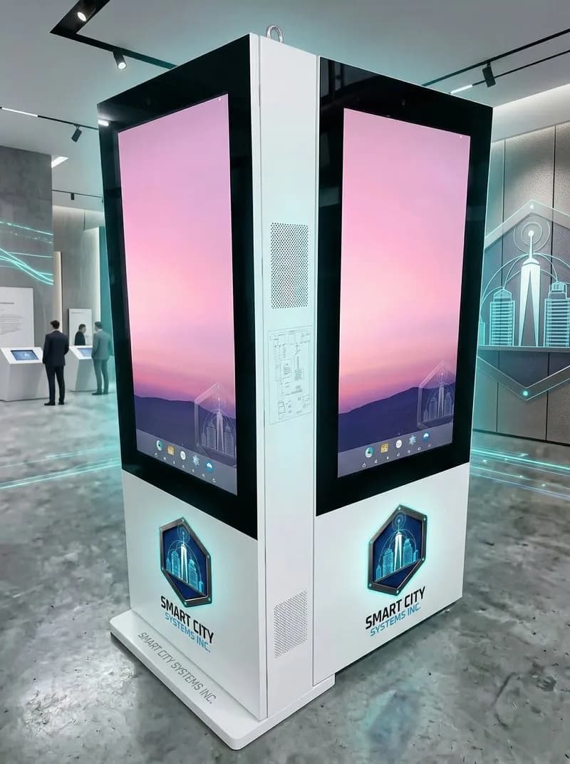 Double-Sided Outdoor Smart Kiosk